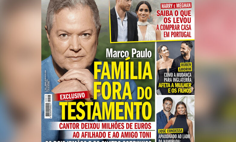 Marco Paulo: cantor deixou família fora do testamento