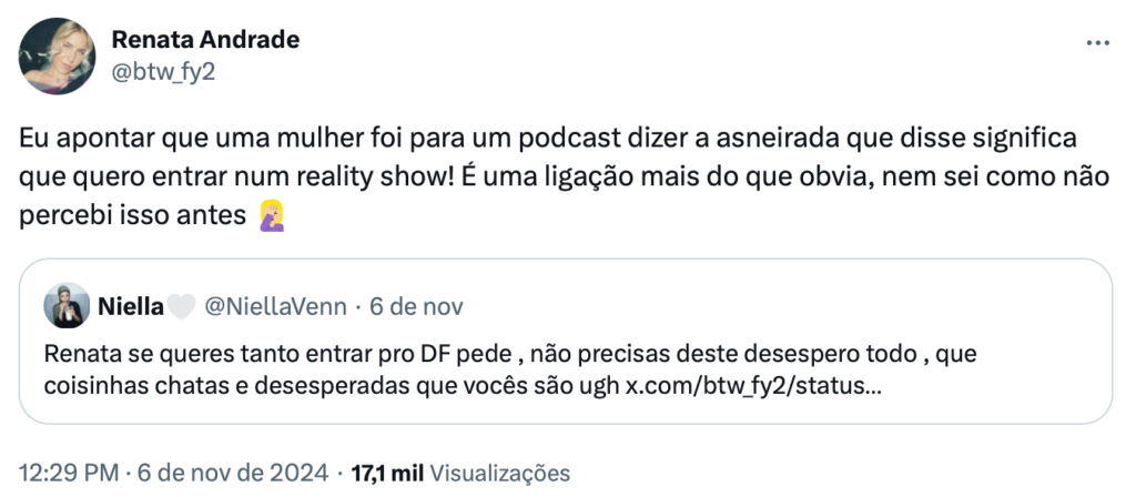 Renata Andrade e Daniela Ventura em bate-boca: "Não precisas deste desespero todo"