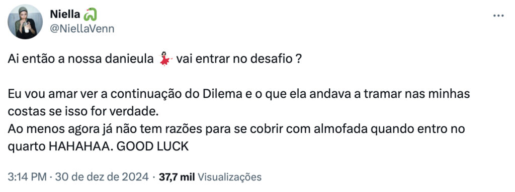 Daniela Santos no "Secret Story - Desafio Final"? "Agora tem o caminho livre", atira Daniela Ventura