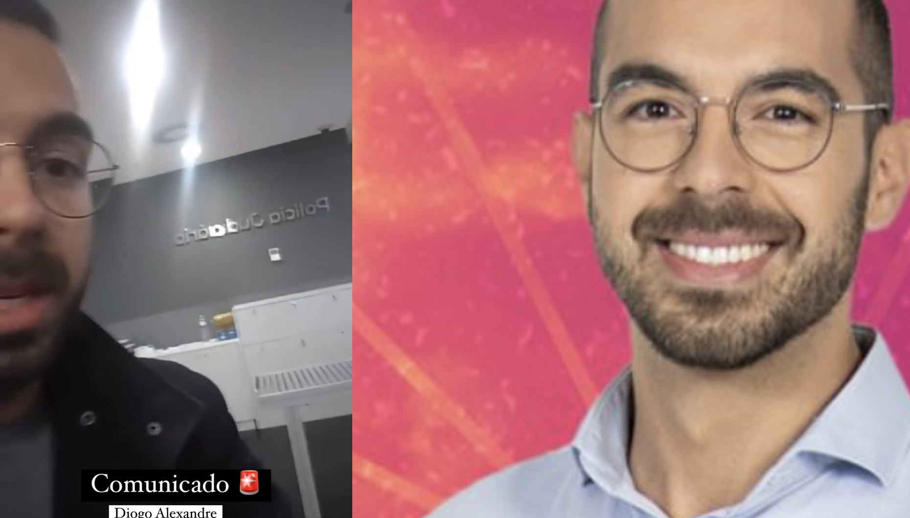 Importante comunicado de Diogo Alexandre que se encontra na Polícia Judiciária