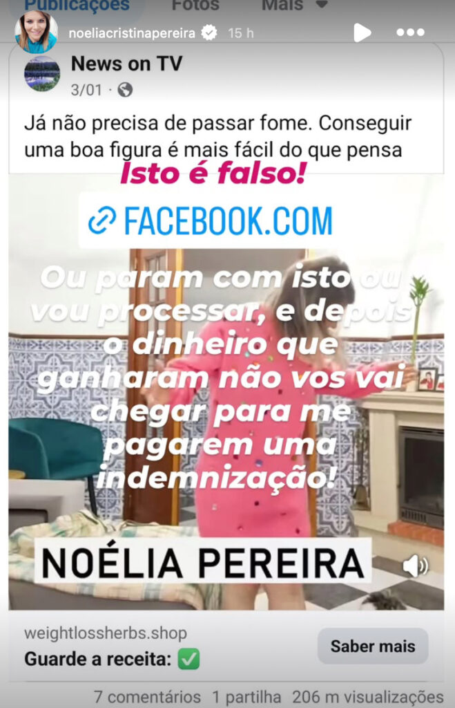 Noélia Pereira dá murro na mesa: "Ou param com isto ou vou processar"