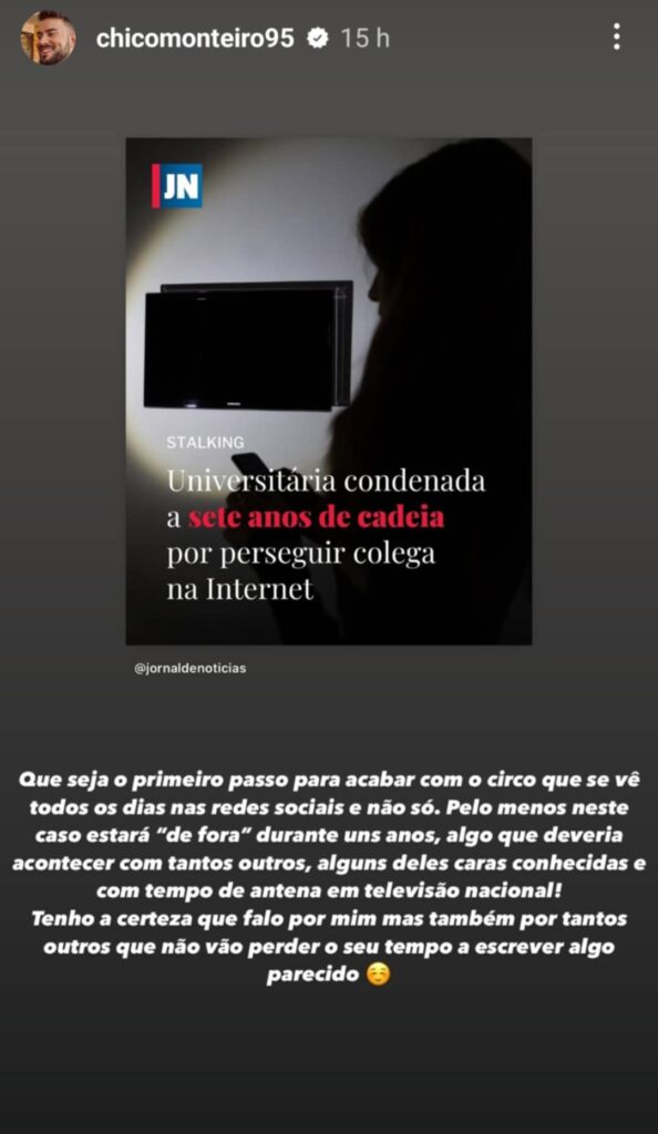 Francisco Monteiro aplaude condenação inédita: "acabar com o circo que se vê nas redes sociais e não só"