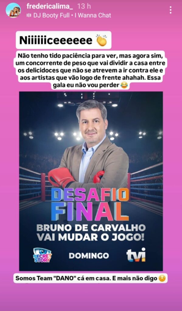 Bruno de Carvalho a caminho do "Desafio Final". Antiga namorada do novo concorrente aplaude aposta da TVI