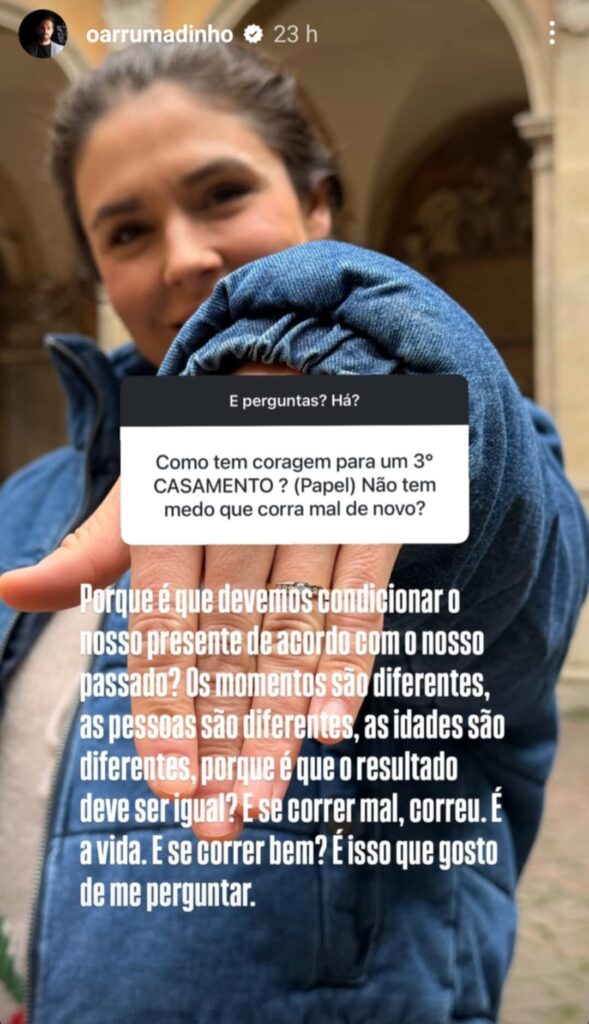 Após pedido de casamento, Ricardo Martins Pereira é confrontado: "Não tem medo que corra mal?"