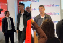 Cristiano Ronaldo - craque português de visita à Medialivre (dona do Correio da Manhã e da CMTV)