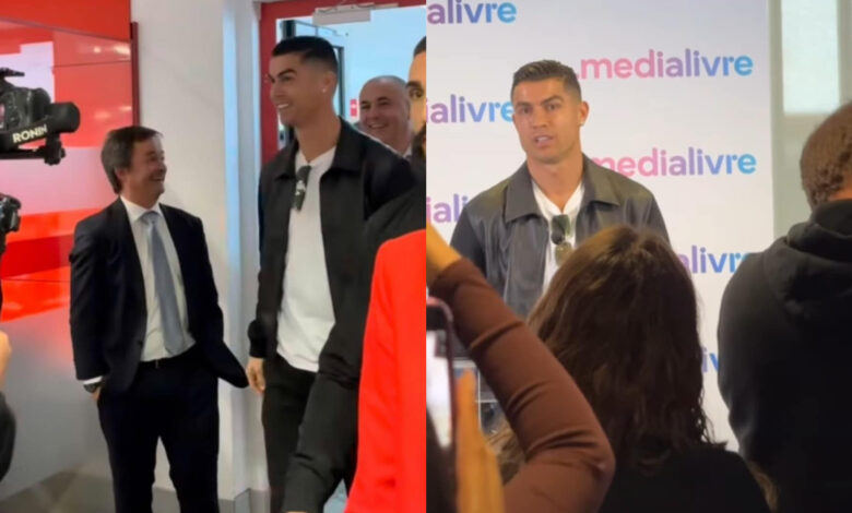 Cristiano Ronaldo - craque português de visita à Medialivre (dona do Correio da Manhã e da CMTV)