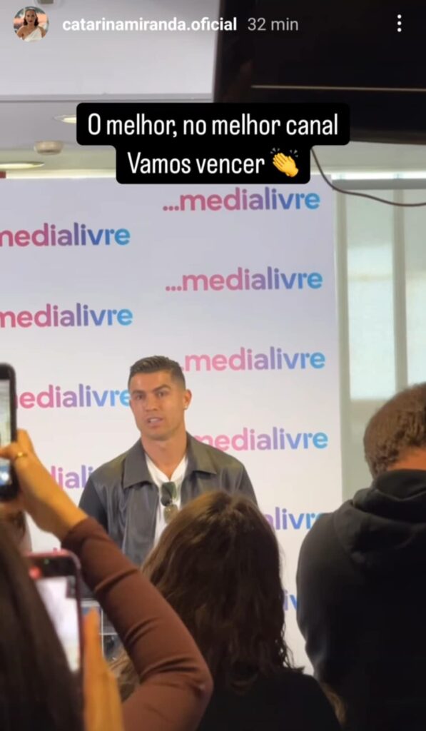 Cristiano Ronaldo - craque português de visita à Medialivre (dona do Correio da Manhã e da CMTV)