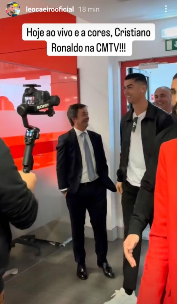 Cristiano Ronaldo - craque português de visita à Medialivre (dona do Correio da Manhã e da CMTV)