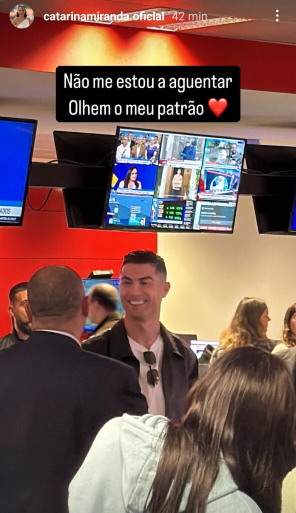 Cristiano Ronaldo - craque português de visita à Medialivre (dona do Correio da Manhã e da CMTV)