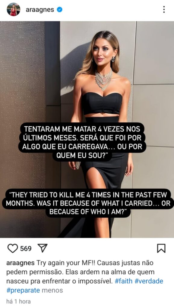 Agnes Arabela Marques faz revelação chocante!