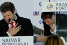 André Ventura sente-se mal durante discurso