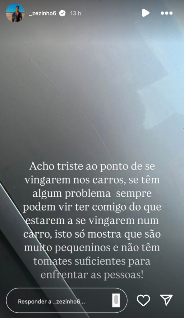 Zezinho - ex-concorrente de "O Triângulo" vítima de vingança?