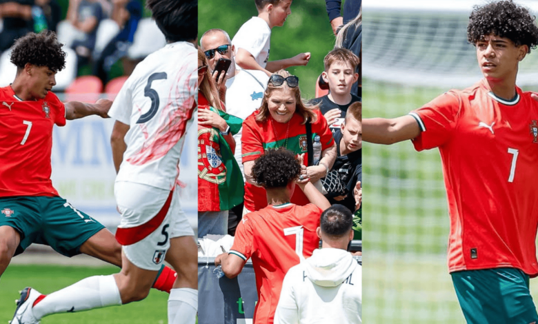 Cristiano Ronaldo reage com orhul
