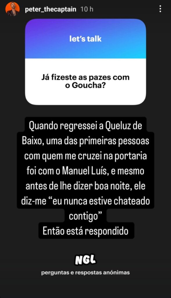 "Já fizeste as pazes com o Manuel Luís Goucha?": Pedro Capitão responde!