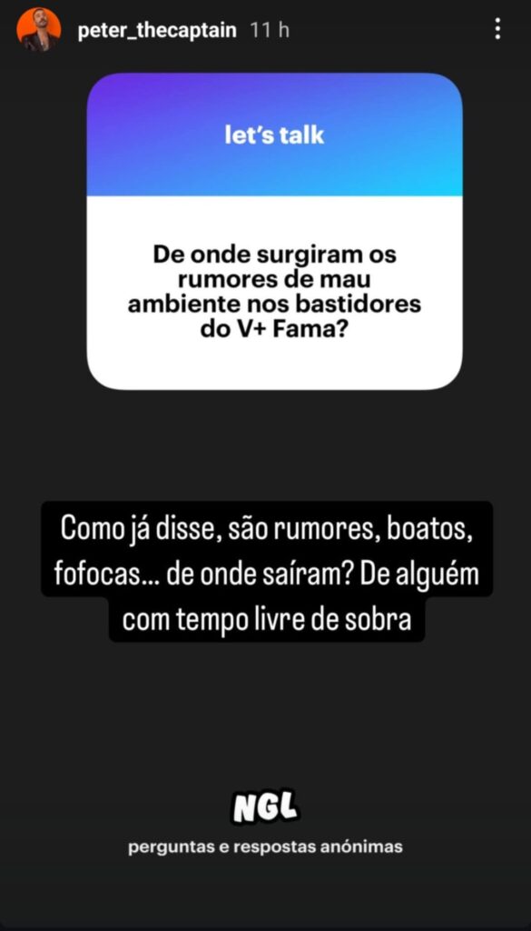 V+ Fama - mau ambiente nos bastidores do programa de Adriano Silva Martins?