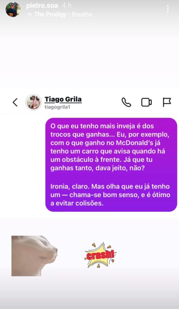 Tiago Grila no Big Brother? Pedro Soá reage: "Gostava de o apanhar dentro de um reality show"