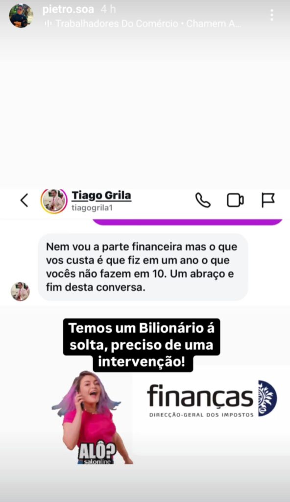Tiago Grila no Big Brother? Pedro Soá reage: "Gostava de o apanhar dentro de um reality show"