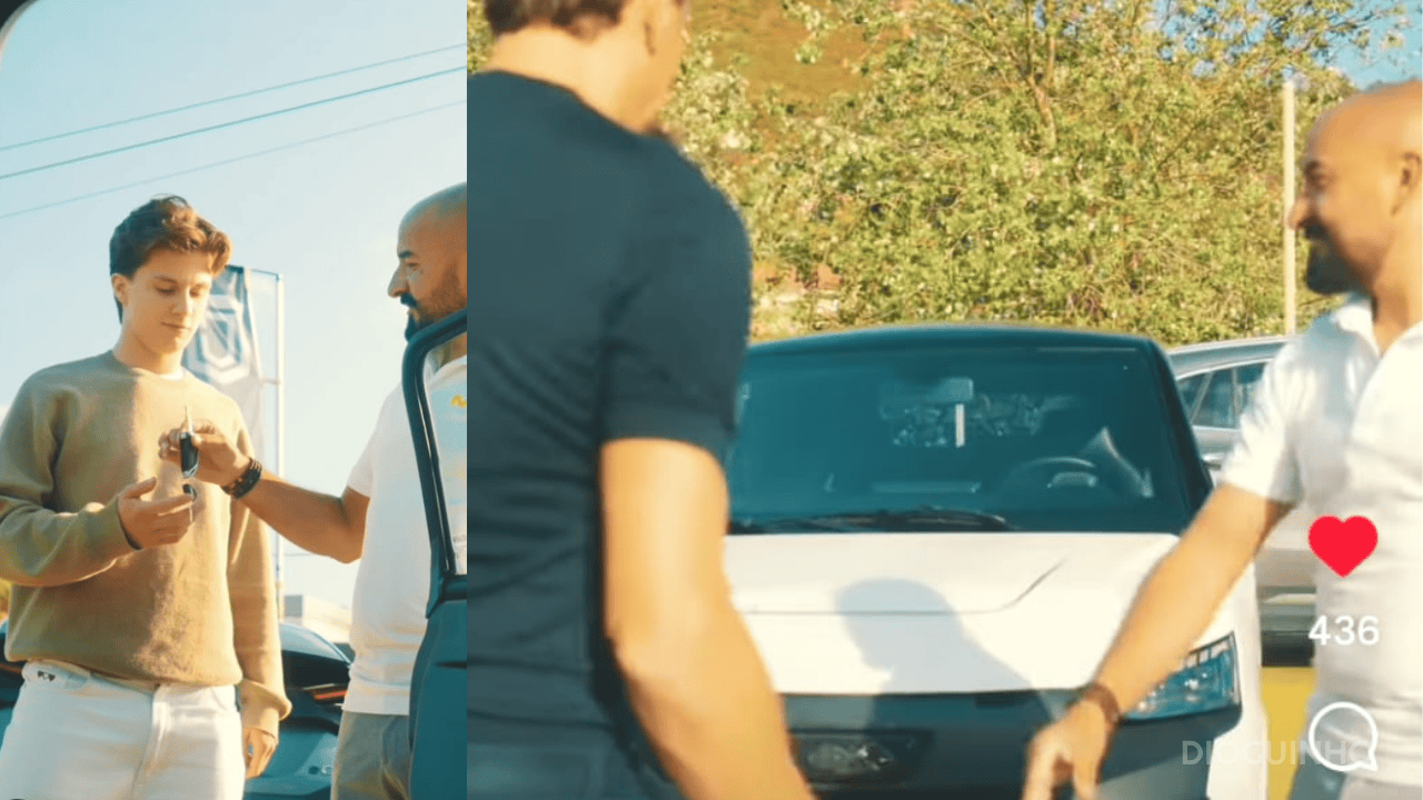 Inédito! Filho de Cristina Ferreira mostra-se em vídeo com carro novo