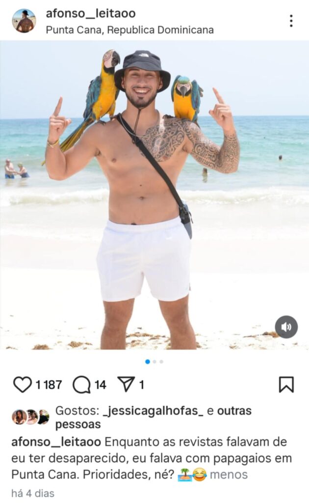Desaparecido? Afonso Leitão dá "resposta" às revistas