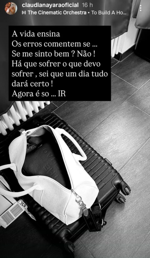 O que se passa? Cláudia Nayara publica mensagem enigmática: "Há que sofrer o que devo sofrer"