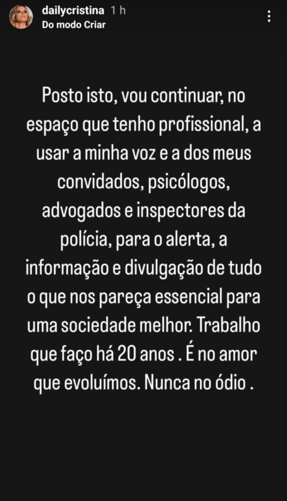 "Pôs-se a jeito": Cristina Ferreira causa polémica e vê-se obrigada a esclarecer