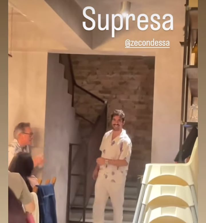 Luisinha Oliveira faz festa surpresa de aniversário para José Condessa