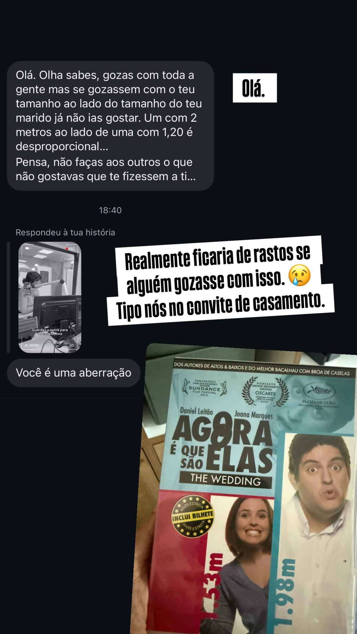 "Uma aberração!" Joana Marques insultada por causa do marido: "Um com 2 metros ao lado de umas com 1,20..."