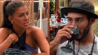Daniela Santos faz 'marcação serrada' no almoço privado no Big Brother. Afonso Leitão