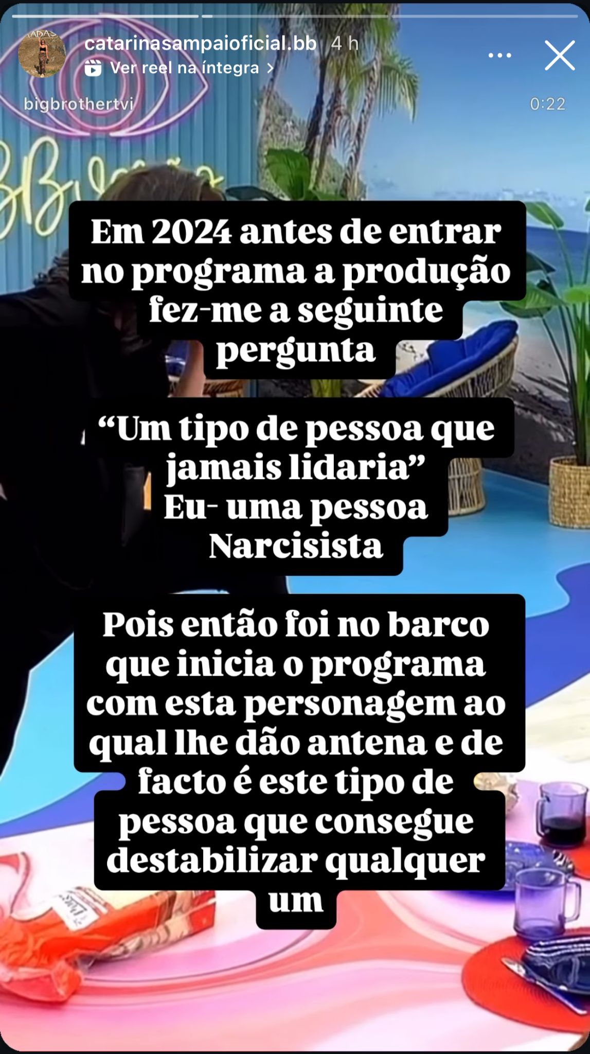 Catarina Sampaio acusa Catarina Miranda de ser narcisista