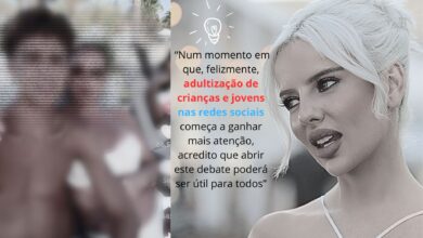 O tema é «adultização» e sobre o filho mais novo de Katia Aveiro, irmã de Cristiano Ronaldo