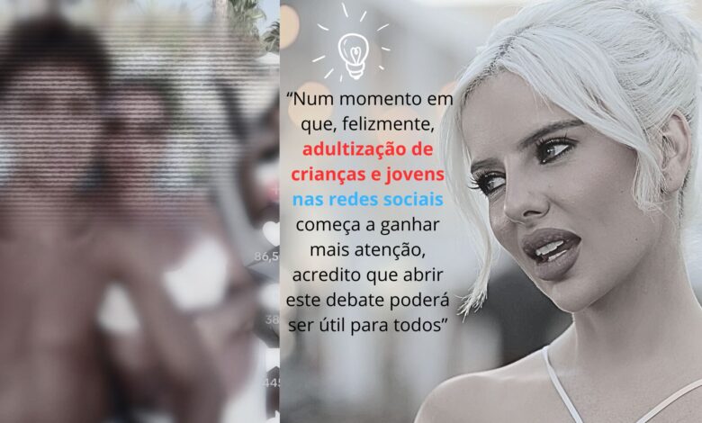 O tema é «adultização» e sobre o filho mais novo de Katia Aveiro, irmã de Cristiano Ronaldo
