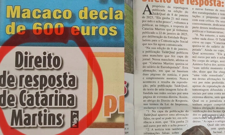 Catarina Martins calça as galochas contra a ‘lama’ da desinformação. O direito de resposta