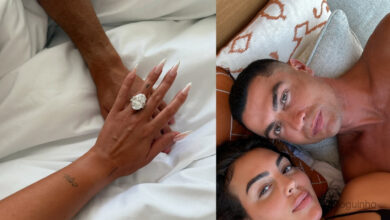 Georgina Rodríguez mostra o anel e anuncia noivado com Cristiano Ronaldo