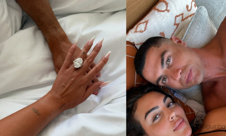 Georgina Rodríguez mostra o anel e anuncia noivado com Cristiano Ronaldo