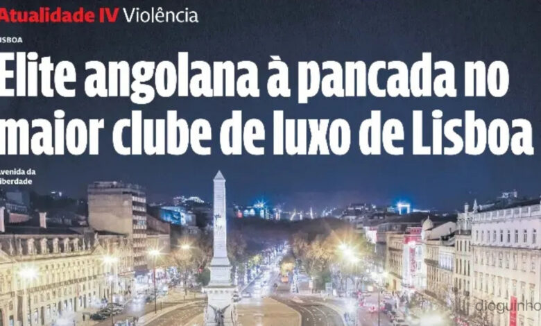 VIP's angolanos à pancada no JNcQUOI Avenida! Alegadamente por ser apanhado com amante
