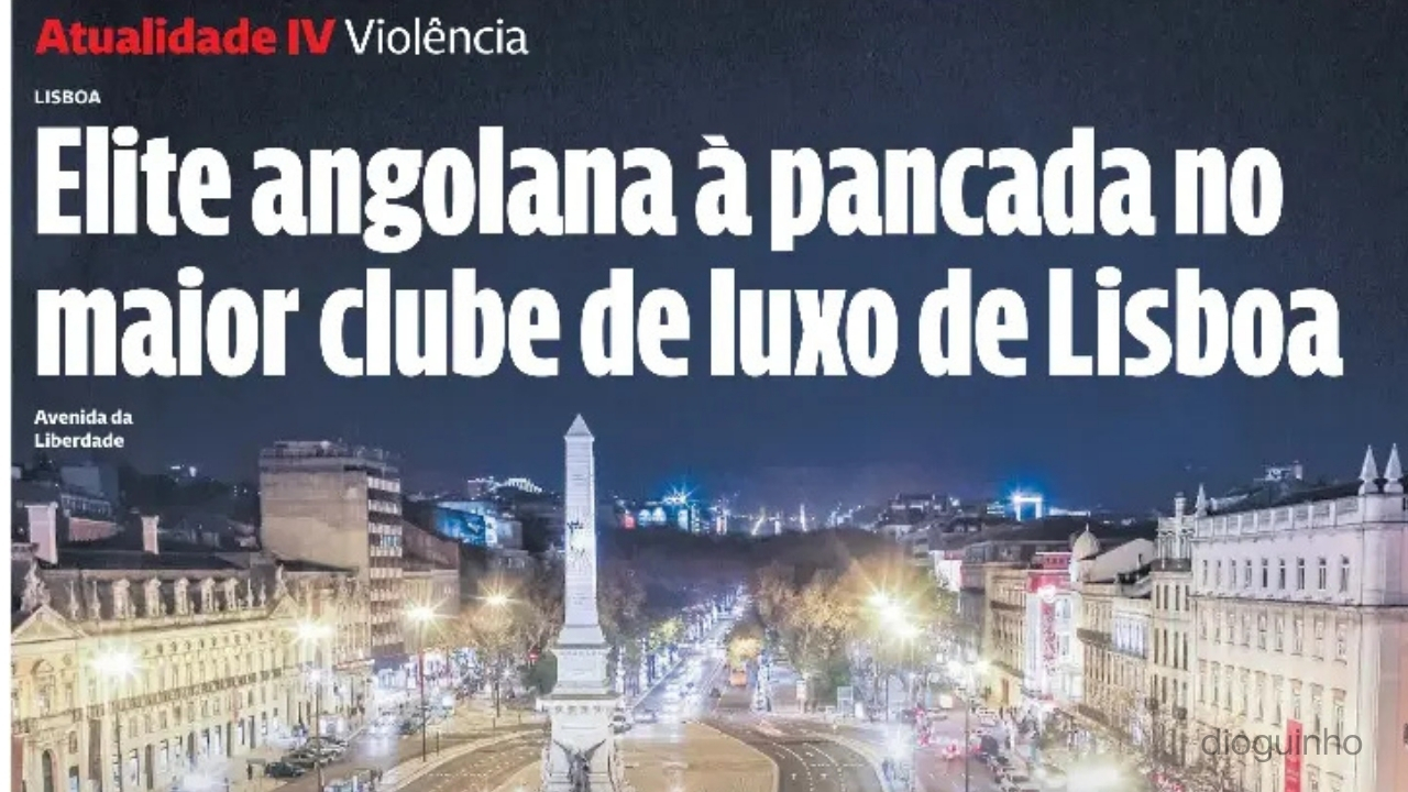 VIP's angolanos à pancada no JNcQUOI Avenida! Alegadamente por ser apanhado com amante