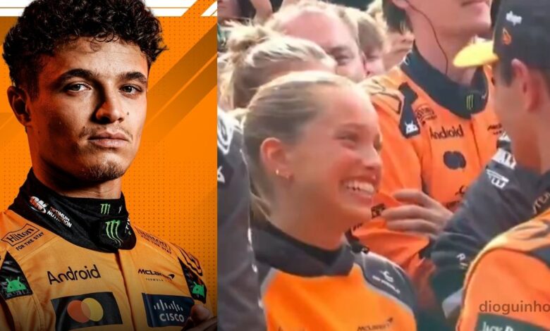 F1: Lando Norris vence na Hungria e beijo de Margarida Corceiro no parque fechado vira sensação nas redes sociais