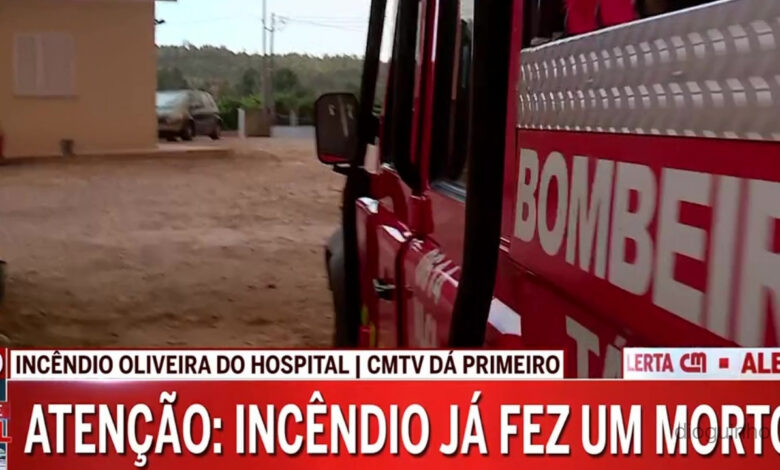 Incêndios provoca um morto em Vila Franca do Dião: "Um corpo foi encontrado carbonizado"