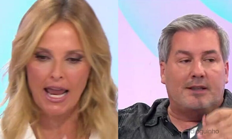 Cristina Ferreira fica fula com Bruno de Carvalhoque disse 'O programa mais agressivo onde já estive'