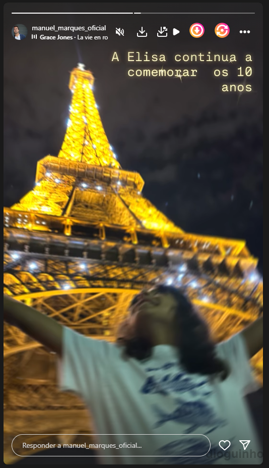 Afastado da filha mais velha, Manuel Marques celebra 10 anos da mais nova em Paris