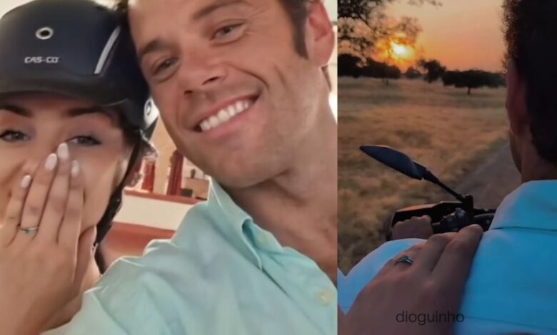 Luíza Abreu confirma! Anel, cavalos e pôr do sol: assim foi o pedido de casamento de João Moura Caetano