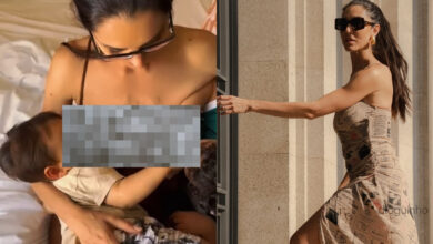 “Irmãos de leite”: Kelly Baron amamenta filho e primo em registro comovente