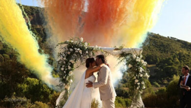 Casamento cor-de-rosa: Ana Patrícia Carvalho troca alianças com Rui Figueiredo