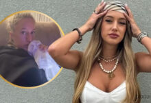Acidente! Bárbara Parada leva 'golpe' em cheio no rosto
