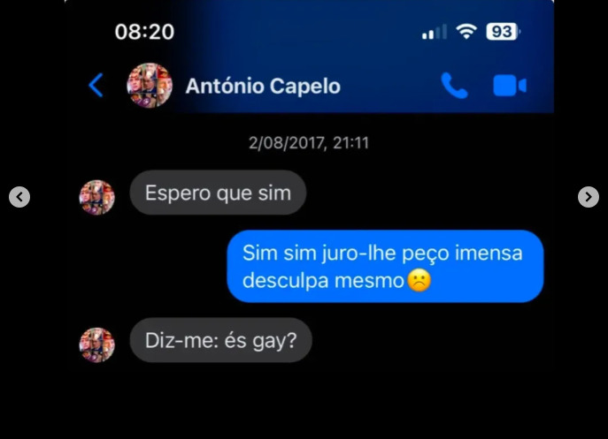 António Capelo acusado de "namorar com homem casado", nega ser gay. Envolvido em tráfico de cocaína no passado, refugia-se em casa e desmente "assédio sexual a menores"