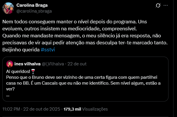 Duas betas da TVI trocaram farpas nas redes sociais e ambiente 'aquece'