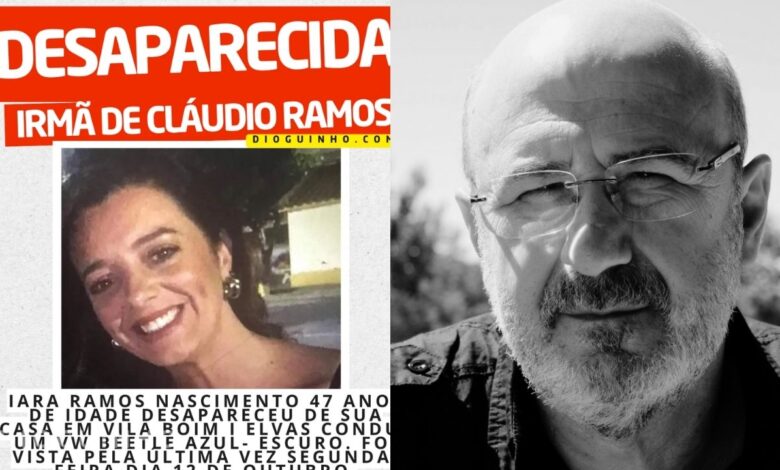 Irmã de Cláudio Ramos desaparecida há uma semana: ‘Tudo aponta para algo grave’, avisa ex-inspetor da PJ