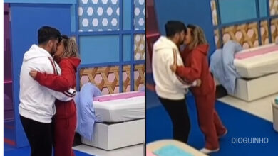 Marisa e Pedro Jorge arriscam beijo em zona aberta no Secret Story