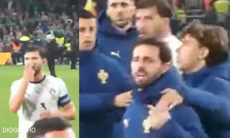Rúben Dias e Bernardo Silva perdem a paciência enfrentam adeptos irritados