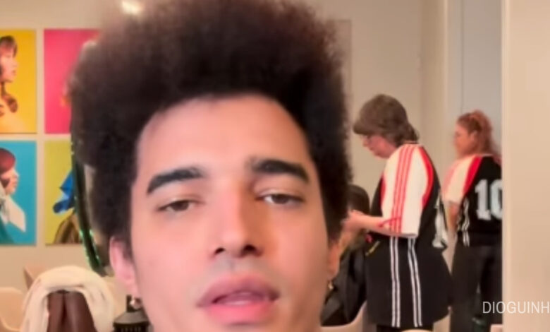 Luís Borges rapa o cabelo e mostra nova fase